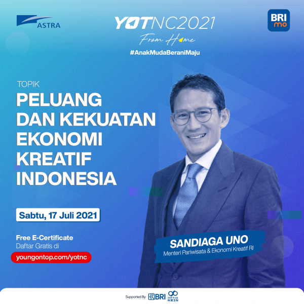 YOTNC Speakers Sandiaga Uno